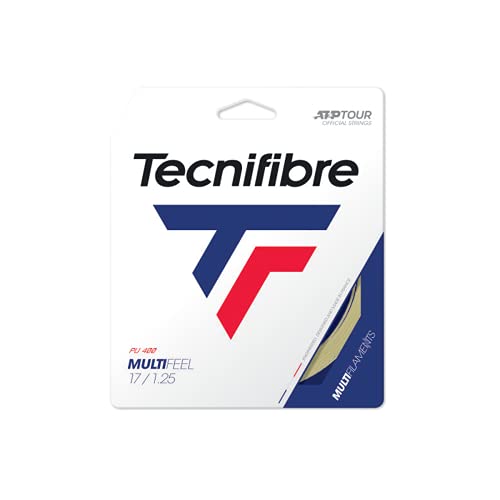 Tecnifibre Unisex – Erwachsene Multifeel 12m Saitenset-Nude Tennissaite, 1.25 von Tecnifibre