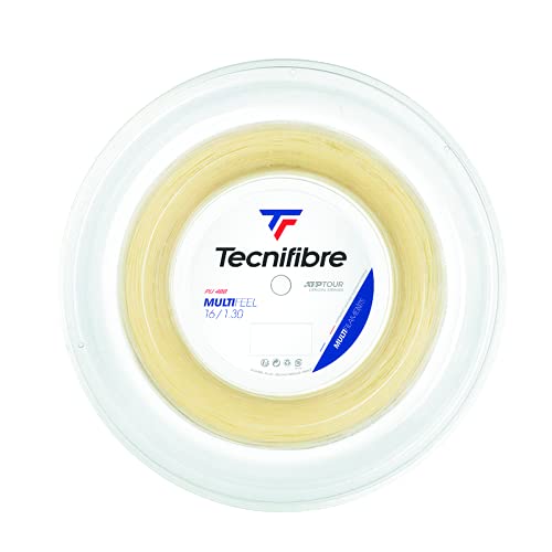 Tecnifibre Unisex – Erwachsene Rolle 200M MULTIFEEL 1.30 Tennissaiten, Natur, 1,30 von Tecnifibre