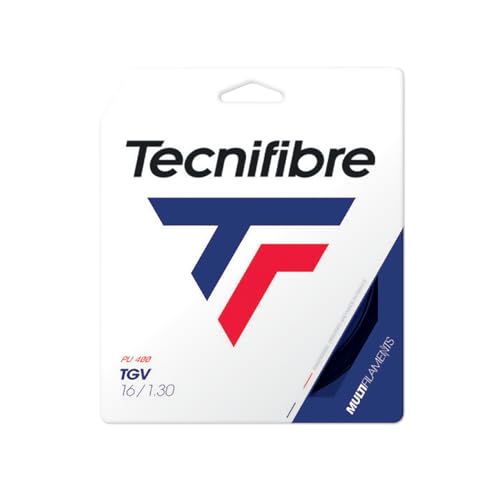 Tecnifibre Unisex – Erwachsene TGV 12m Saitenset-Schwarz Tennissaite, 1.30 von Tecnifibre