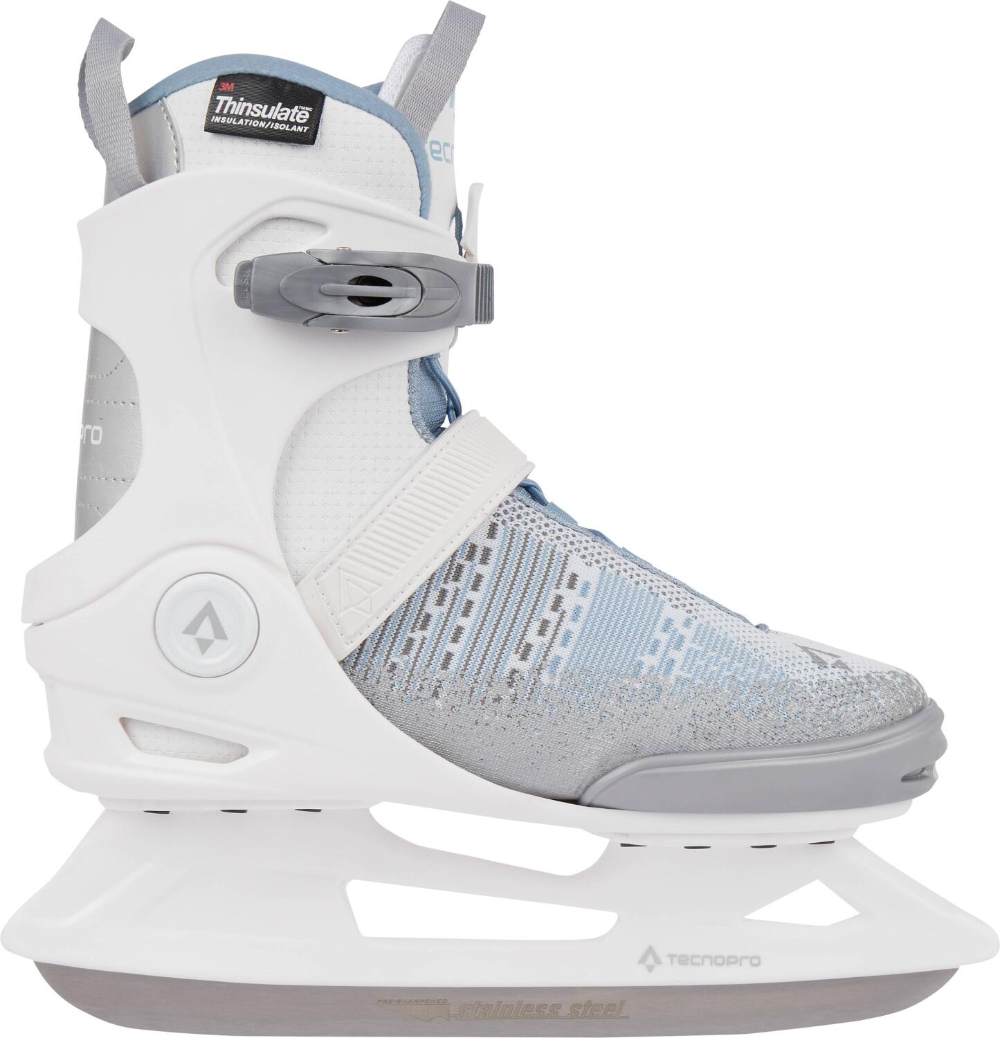 TecnoPro Maverick 1.0 Eishockeyschuh Damen (39.0, 900 black/bluelight/silver) von TecnoPro