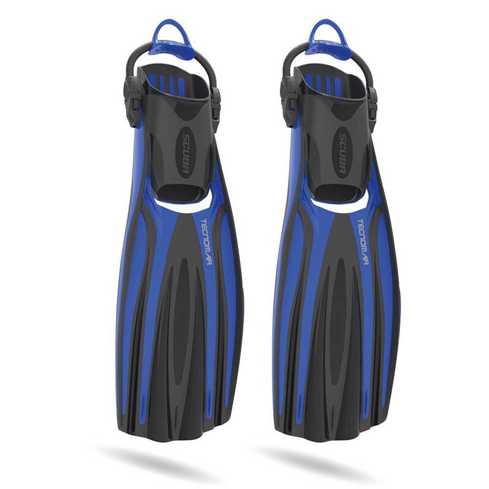 Tecnomar Momentum Professional Diving Fins Blau,Schwarz EU 45-49 von Tecnomar