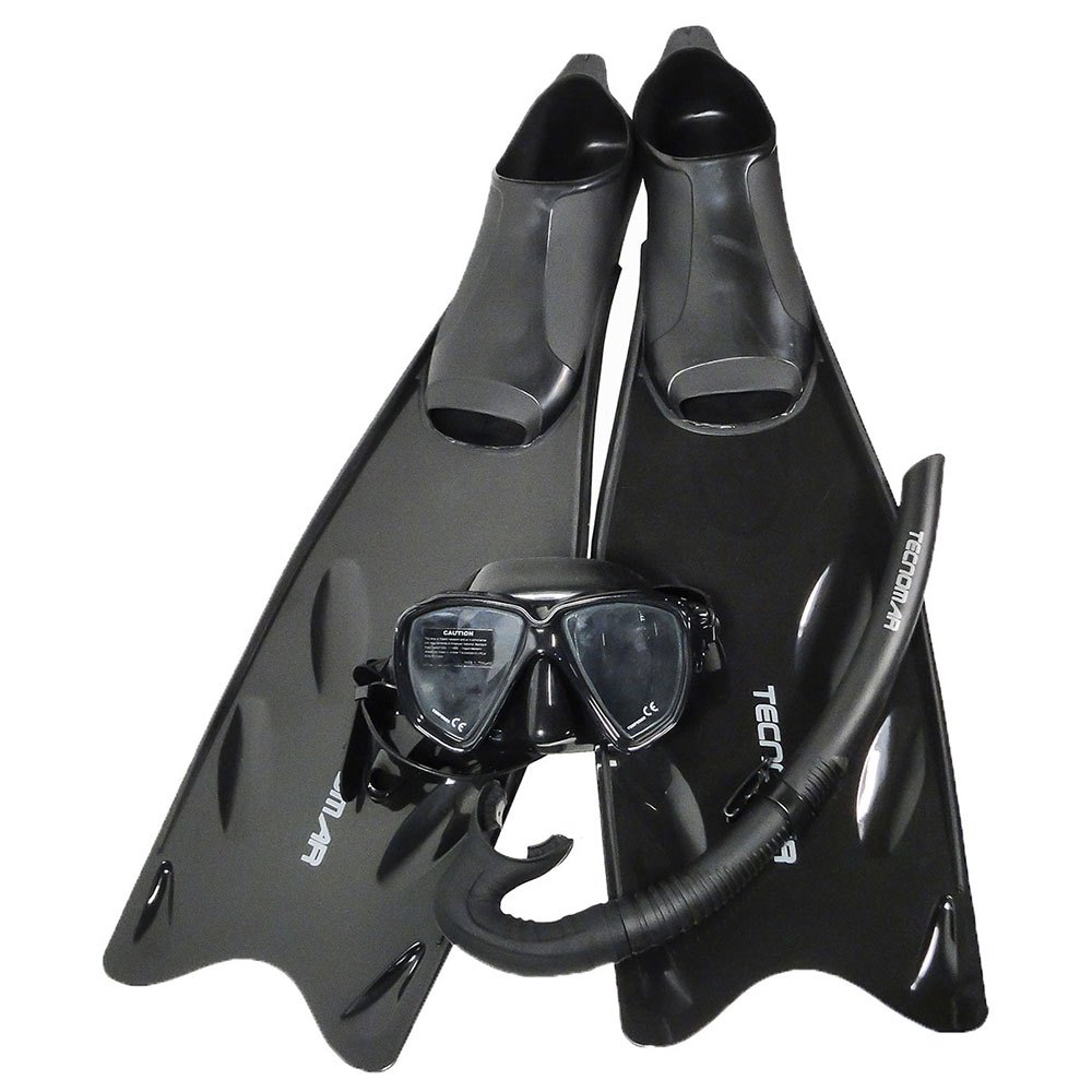Tecnomar Smart Snorkeling Set Schwarz EU 43-44 von Tecnomar