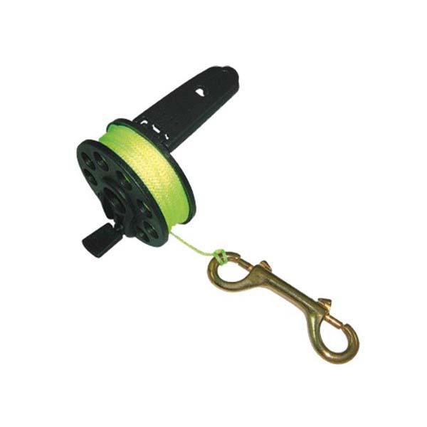 Tecnomar Spool With Handler And Bronze Snap 15 M Gelb 15 m von Tecnomar