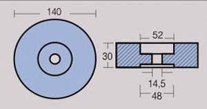 ANODO POPA ZINC Ø 140MM 2,72 KG ANODO POPA ZINC Ø 140MM 2,72 KG von Tecnoseal