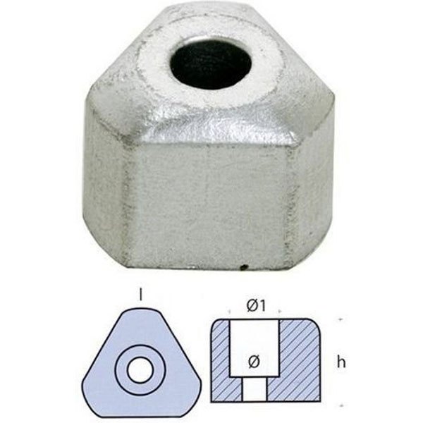Tecnoseal Gori Anode Silber 56 mm Tecnoseal Gori Anode Silber 56 mm von Tecnoseal