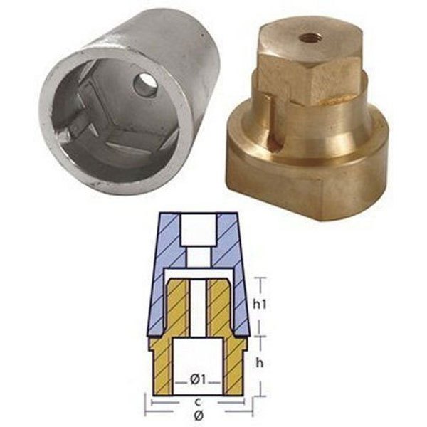 Tecnoseal Radice Full Shaft Hexagonal Anode 2.38kg Grau 50 mm Tecnoseal Radice Full Shaft Hexagonal Anode 2.38kg Grau 50 mm von Tecnoseal