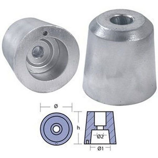 Tecnoseal Reggiani Anode Silber 55 mm von Tecnoseal