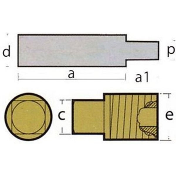 Tecnoseal Ten02026t Complete Caterpillar Anode Kit Grau von Tecnoseal