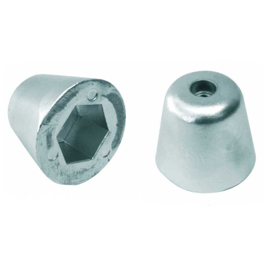 Tecnoseal Vetus Hexagonal Zinc Ogive Anode Silber 55 x 47 mm von Tecnoseal