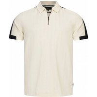 TED BAKER Abloom Zip Herren Polo-Shirt 265801-NATURAL von Ted Baker