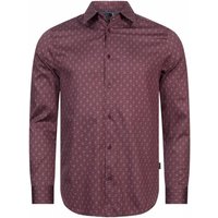 TED BAKER Pavia Star Geo Print Herren Langarm Hemd 272176-MAROON TED BAKER Pavia Star Geo Print Herren Langarm Hemd 272176-MAROON von Ted Baker