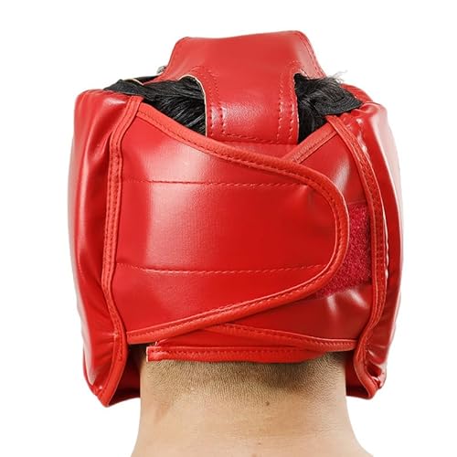 Helm Kopfschutz für Kinder und Erwachsene Training Geschlossener Gesichtsschutz Boxen Muay Thai Kampf Schutzausrüstung von Tefexer