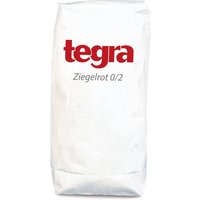 Tegra Ziegelrot 0/2mm, Gesackt (25kg) Ziegelmehl von Tegra