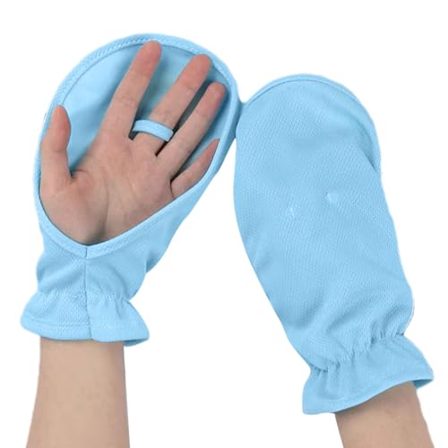 Teksome Fingerlose Handschuhe für Damen, Fäustlinge, fingerlose Sonnenschutz, UV-Schutz, Fahrhandschuhe für Kanufahren, Rudern, Reiten, Angeln, Fahren von Teksome