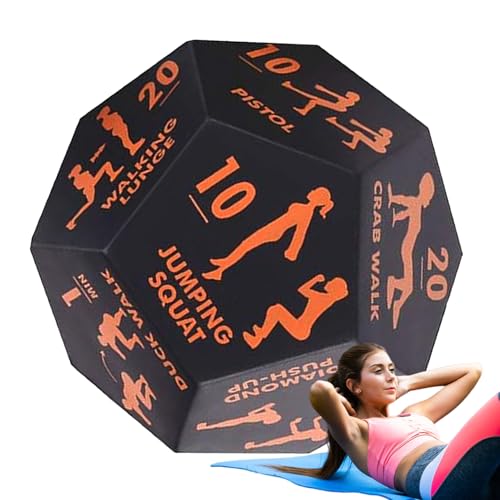 Teksome Fitnesswürfel, Training Würfel für Bewegung | Fitness Equipment Dice Game,Multifunktionales -Fitness-Training Geräte für Frauen postnataler Genesung Männer Kinder Kinder Teksome Fitnesswürfel, Training Würfel für Bewegung | Fitness Equipment Dice Game,Multifunktionales -Fitness-Training Geräte für Frauen postnataler Genesung Männer Kinder Kinder von Teksome