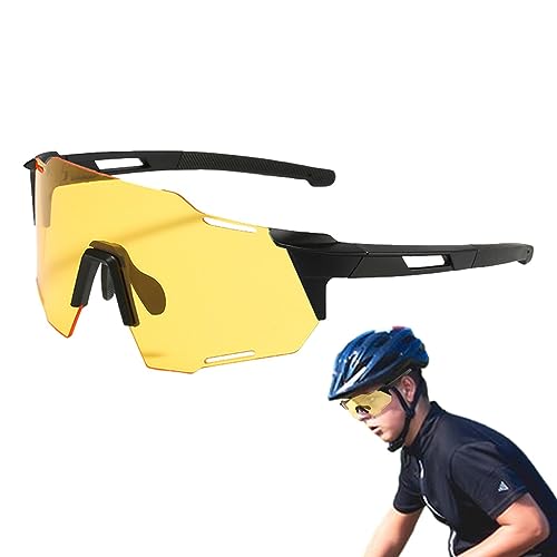Teksome Rennradbrille – Fahrradbrille Softball-Fahrradbrille – Winddicht, staubdicht, polarisierte Sonnenbrille für Mountain , TB von Teksome