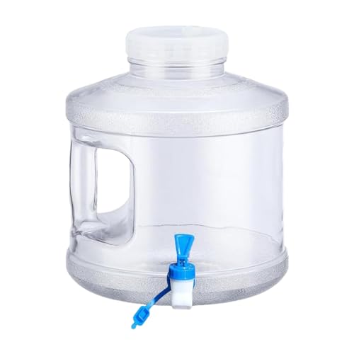 Teksome Wasserbehälter mit Zapfhahn, 7,5 l, transparenter Camping-Wasserspeicher, lebensmittelechter Wassertank mit Schraubdeckel, multifunktionale Wasserspeicherbehälter für Camping von Teksome