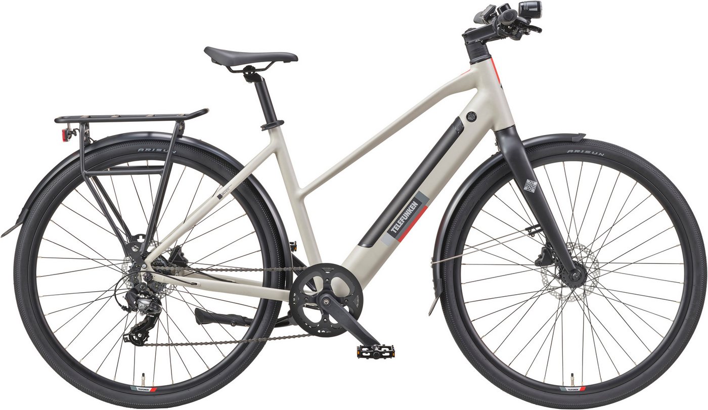 Telefunken E-Bike Cityrad UH210 Damen, 7 Gang Shimano, Kettenschaltung, Heckmotor, 417,6 Wh, (28 Zoll, Straßenzulassung, Drehmomentsensor), Pedelec, Elektrofahrrad für Damen, Urbanbike Telefunken E-Bike Cityrad UH210 Damen, 7 Gang Shimano, Kettenschaltung, Heckmotor, 417,6 Wh, (28 Zoll, Straßenzulassung, Drehmomentsensor), Pedelec, Elektrofahrrad für Damen, Urbanbike von Telefunken