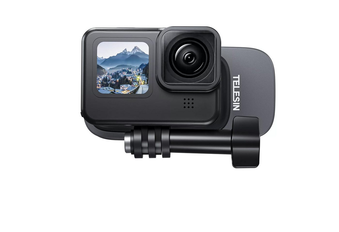 Telesin Klammer Clip Klemmhalterung 360°Magnetisch für Gopro12 11 10 Insta360 Action Cam-Halterung von Telesin