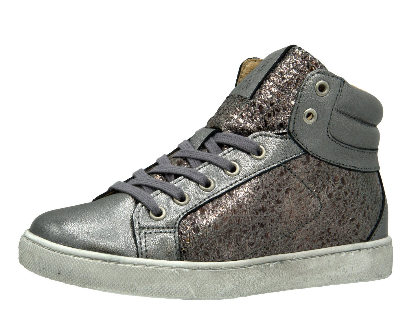 Telyoh Telyoh Hohe Sneaker Mädchen Halbschuh Y00862 Leder Silber Sneaker Telyoh Telyoh Hohe Sneaker Mädchen Halbschuh Y00862 Leder Silber Sneaker von Telyoh