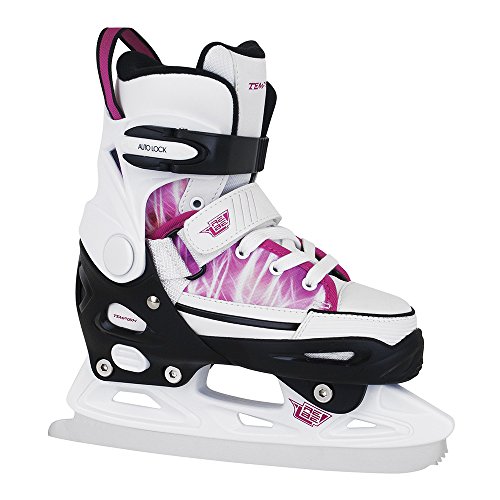 Tempish Damen Rebel Ice ONE PRO Girl Größenverstellbare Eishockey-Schlittschuhe Für Mädchen, White, 33-36 von Tempish