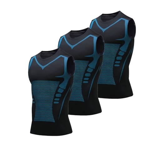 Tencipeda Maynox Compression Shirt, Maynox Vitaboost Compression Shirt, Vitaboost Compression Shirt (XL,3Pcs*Black) von Tencipeda