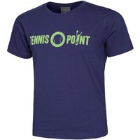 Tennis-Point Basic Cotton T-Shirt Kinder in dunkelblau von Tennis-Point