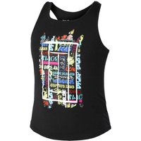 Tennis-Point Graffity Tank-Top Mädchen in schwarz, Größe: 152 von Tennis-Point