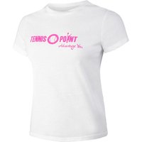 Tennis-Point Logo T-Shirt Damen in weiß, Größe: M von Tennis-Point