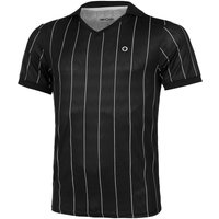 Tennis-Point Stripes Polo Herren in schwarz, Größe: L von Tennis-Point