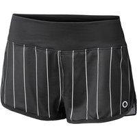 Tennis-Point Stripes Shorts Damen in schwarz, Größe: S von Tennis-Point