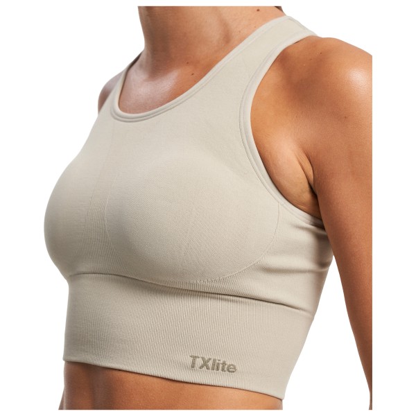 Tenson - Women's TXlite Seamless Top - Sport-BH Gr S beige von Tenson