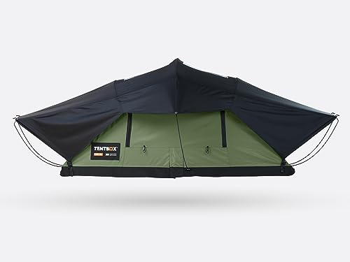 TentBox Autodachzelt Lite XL - Für 4 Personen - TentBox Autodachzelt, Vier Jahreszeiten, Autocamping - Zeltdachbox mit Oberlicht, um die Sterne zu beobachten - 2 Minuten Aufbau von TentBox