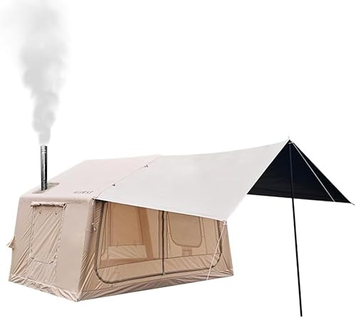TentHome Aufblasbares Zelt mit Pumpe und abnehmbarem Vorzelt Familien-Kabinenzelt Luxus Luftzelt Wasserdicht Campingzelt Groß Hauszelt Stehhöhe für 2-3 Person schnell aufzubauen Beige TentHome Aufblasbares Zelt mit Pumpe und abnehmbarem Vorzelt Familien-Kabinenzelt Luxus Luftzelt Wasserdicht Campingzelt Groß Hauszelt Stehhöhe für 2-3 Person schnell aufzubauen Beige von TentHome