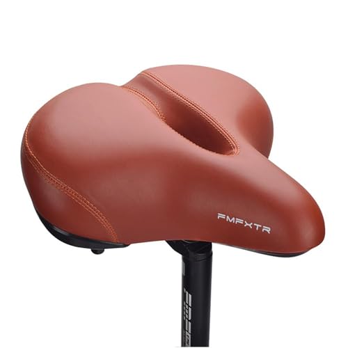 TentHome Ergonomischer Gepolsterter Fahrradsattel mit Stoßfestem Feder PU Leder Breiter Sattel Fahrrad Vintage gefedert Fahrradsitz Gel Schaum weich Cityradsattel bequem Tourensattel Braun TentHome Ergonomischer Gepolsterter Fahrradsattel mit Stoßfestem Feder PU Leder Breiter Sattel Fahrrad Vintage gefedert Fahrradsitz Gel Schaum weich Cityradsattel bequem Tourensattel Braun von TentHome