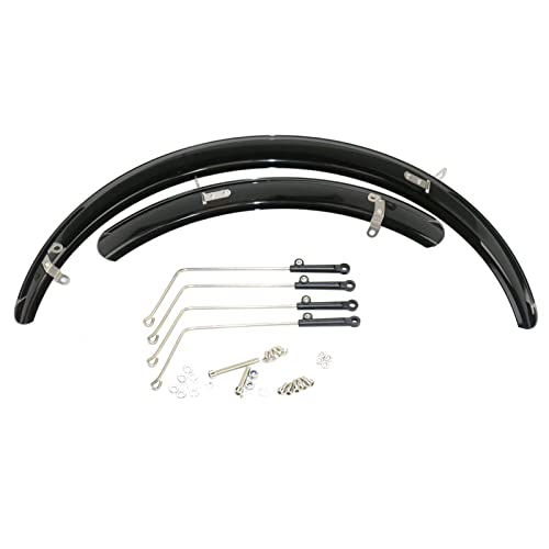 TentHome Retro Fahrrad Schutzblech Set Vintage Radschutz Fahrradkotflügel für 16/20 Zoll Faltrad Klapprad Kinderfahrrad Radschutz zum Schutz vor Spritzwasser Schmutz Schwarz, Scheibenbremsen 20 Zoll TentHome Retro Fahrrad Schutzblech Set Vintage Radschutz Fahrradkotflügel für 16/20 Zoll Faltrad Klapprad Kinderfahrrad Radschutz zum Schutz vor Spritzwasser Schmutz Schwarz, Scheibenbremsen 20 Zoll von TentHome