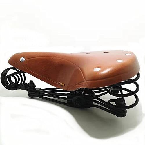 TentHome Retro Fahrradsattel Leder Sattel Fahrradsitz Vintage Classic Cityradsättel mit Schraubenfeder und Nieten Bequemer Ledersattel für Hollandrad Rennrad/Trekkingrad Mountainbike Unisex,Braun TentHome Retro Fahrradsattel Leder Sattel Fahrradsitz Vintage Classic Cityradsättel mit Schraubenfeder und Nieten Bequemer Ledersattel für Hollandrad Rennrad/Trekkingrad Mountainbike Unisex,Braun von TentHome