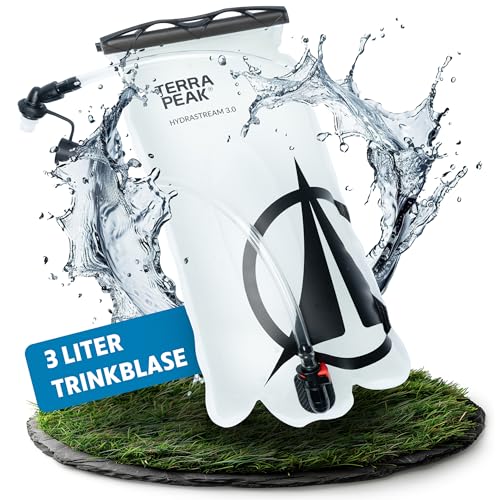 Terra Peak® Trinkblase 3L mit Schlauch Rucksack & Wandern - Trinkbeutel & Trinksystem für Joggen & Laufen - Wasserblase & Wasserbeutel BPA-Frei - Trinksack, Trinkschlauch & Hydration-Bladder Terra Peak® Trinkblase 3L mit Schlauch Rucksack & Wandern - Trinkbeutel & Trinksystem für Joggen & Laufen - Wasserblase & Wasserbeutel BPA-Frei - Trinksack, Trinkschlauch & Hydration-Bladder von Terra Peak