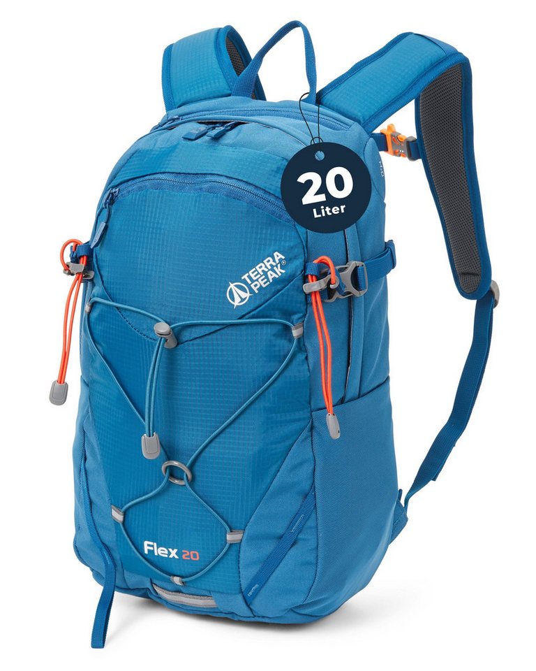 Terra Peak Wanderrucksack Flex 20, 20L klein mit YKK Reißverschluss Trekkingrucksack mit Hüftgurt von Terra Peak