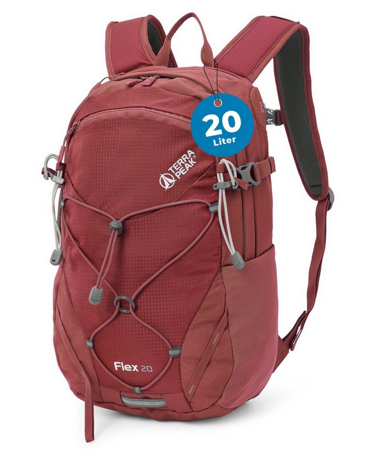 Terra Peak Wanderrucksack Flex 20, 20L klein mit YKK Reißverschluss Trekkingrucksack mit Hüftgurt von Terra Peak