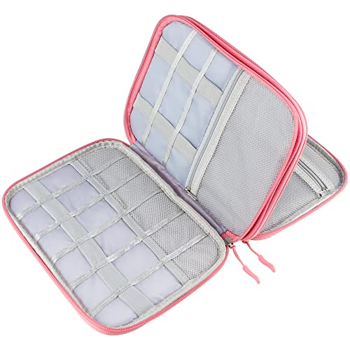 Teskyer Kabel Organizer Tasche, Universal Travel Kabeltasche, wasserdichte Multifunktional Reisezubehör, Urlaub Must Haves Kabeltasche für Ladegerät, Handy, Powerbank, Festplatten, 24 x 17 cm (Rosa) Teskyer Kabel Organizer Tasche, Universal Travel Kabeltasche, wasserdichte Multifunktional Reisezubehör, Urlaub Must Haves Kabeltasche für Ladegerät, Handy, Powerbank, Festplatten, 24 x 17 cm (Rosa) von Teskyer