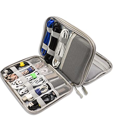 Teskyer Kabeltasche Organizer, wasserdichte, Urlaub Must Haves, Multifunktional Reise Zubehör, Travel Essentials, für Ladegerät, Powerbank, Grau Teskyer Kabeltasche Organizer, wasserdichte, Urlaub Must Haves, Multifunktional Reise Zubehör, Travel Essentials, für Ladegerät, Powerbank, Grau von Teskyer