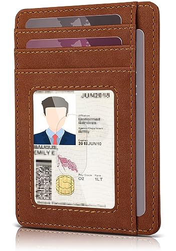 Teskyer Mini Portemonnaie Herren, Kleines Kartenetui, Schlankes Kartenetui, RFID-Schutz, Wildleder-Kunstleder, Minimalistischer, mit ID-Fenster, Wildleder Kupfer Braun Teskyer Mini Portemonnaie Herren, Kleines Kartenetui, Schlankes Kartenetui, RFID-Schutz, Wildleder-Kunstleder, Minimalistischer, mit ID-Fenster, Wildleder Kupfer Braun von Teskyer