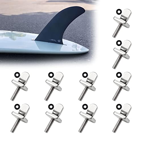 10 Stück SUP Surfbrett Finne Schraube für Fin Box Surfboard,Edelstahl Finnenschraube,Universal Flossenschrauben Surfbrettzubehör für SUP-Schiebeflossen,Single Finne,Longboard,Paddle Board 10 Stück SUP Surfbrett Finne Schraube für Fin Box Surfboard,Edelstahl Finnenschraube,Universal Flossenschrauben Surfbrettzubehör für SUP-Schiebeflossen,Single Finne,Longboard,Paddle Board von Tesyeux