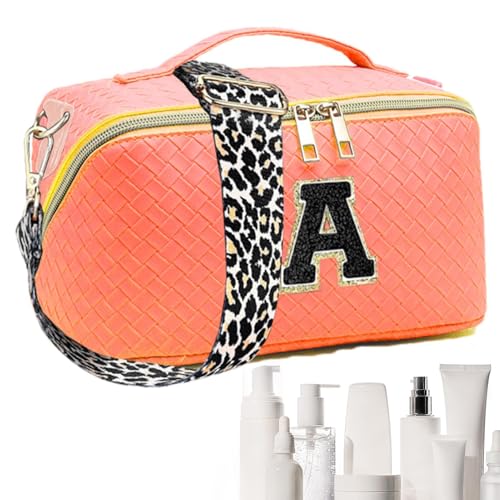 Große Make-up-Tasche, Reise-Kulturbeutel für Damen | Make-up-Tasche mit großem Fassungsvermögen, Kosmetiktasche - Gewebter Kulturbeutel, Mehrzweck-Klassifizierungsaufbewahrung für Frauen, Ihre Mutter, von Tewzafiya