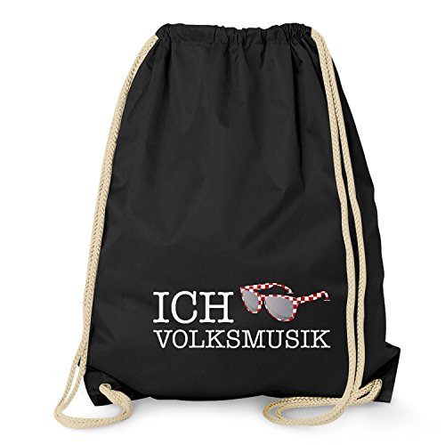 TEXLAB Ich Rocke Volksmusik - Turnbeutel, schwarz TEXLAB Ich Rocke Volksmusik - Turnbeutel, schwarz von TEXLAB