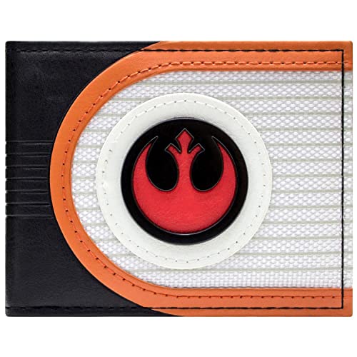 The Empire Strikes Back Star Wars X-Wing Kampfpilot Helm Rebel Alliance Geldbörse/Geldbeutel Bi-Fold ID & Kartenhalter, Orange von The Empire Strikes Back