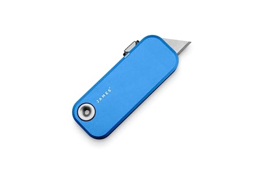 The James Brand Taschenmesser The Palmer mit Klinge aus Edelstahl und Griff aus Aluminium in der Farbe Cerulean, Länge: 6 cm, 70 g, KN121181-00 The James Brand Taschenmesser The Palmer mit Klinge aus Edelstahl und Griff aus Aluminium in der Farbe Cerulean, Länge: 6 cm, 70 g, KN121181-00 von The James Brand