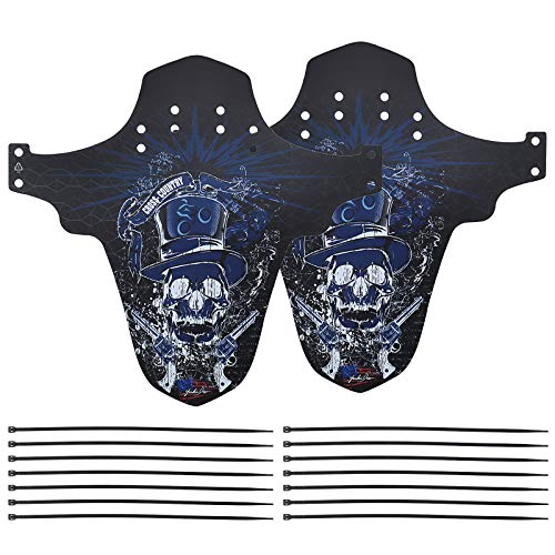 The Lord of The Tools 2 x MTB Fahrrad Schutzblech-Set schwarz blau Mountainbike vorne hinten Spritzschutz Mud Guards Ultra Thin Fit für 26¡° 27.5¡± 29¡° Rad von The Lord of the Tools