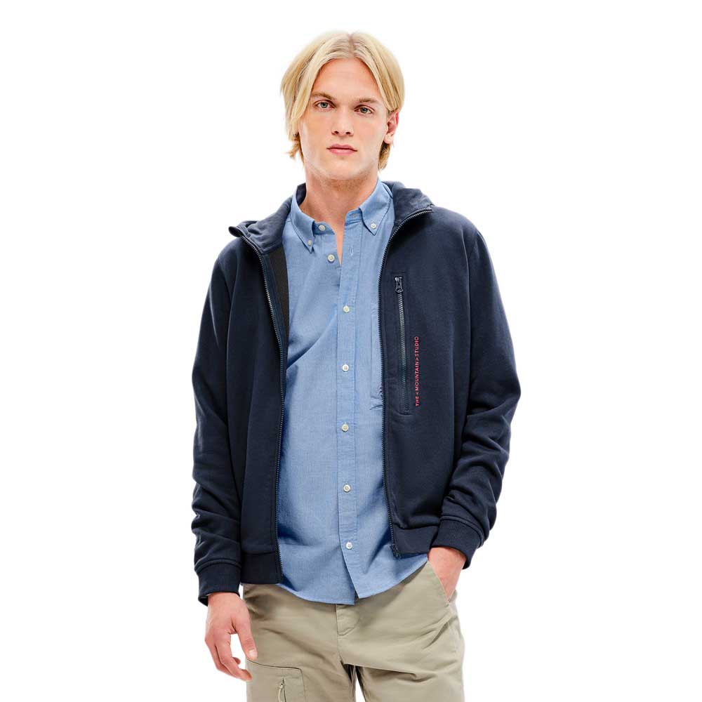 The Mountain Studio Organic Cotton Original Hoodie Blau L Mann von The Mountain Studio